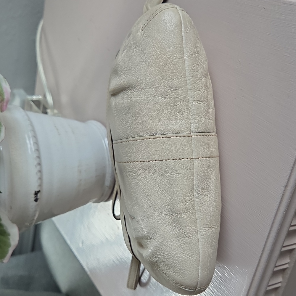 COACH Bone Tattersall Pleated Wristlet - Picture 7 of 12